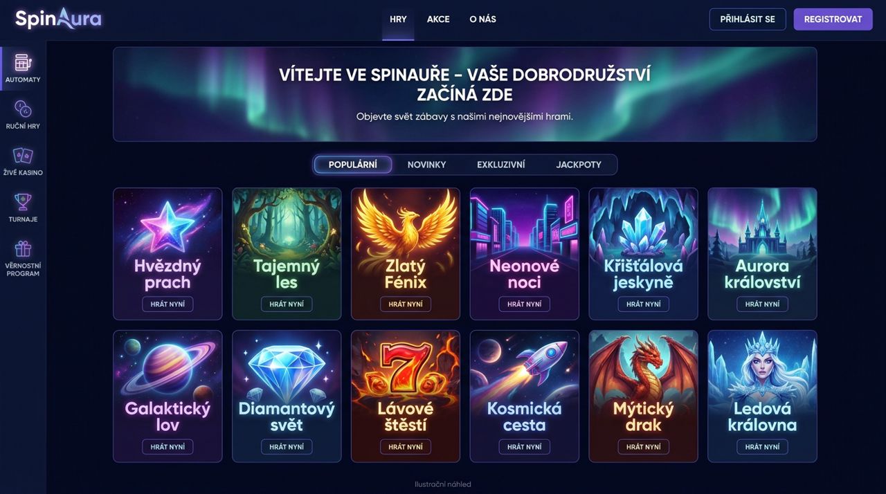 Náhled online kasina SpinAura