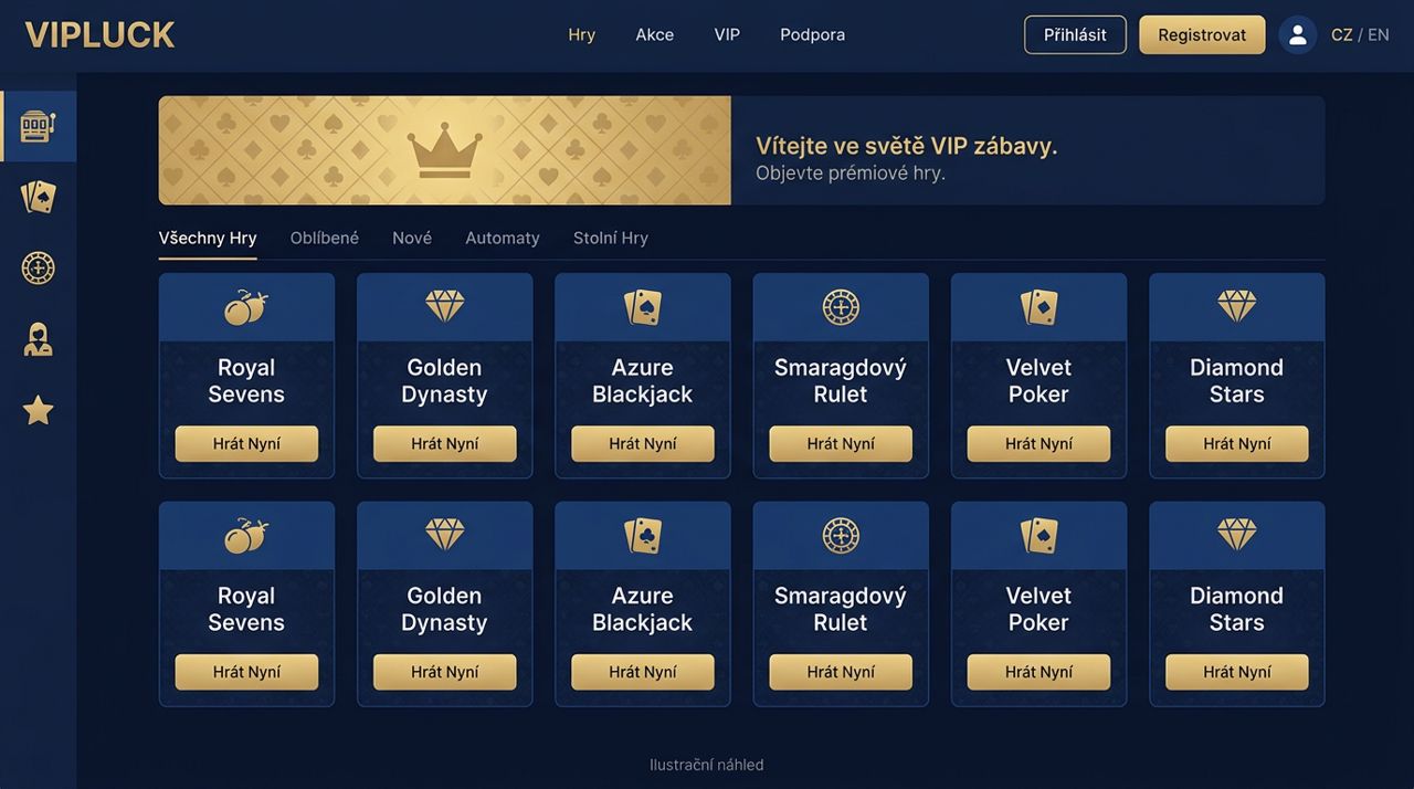 Náhled online kasina VIPLuck
